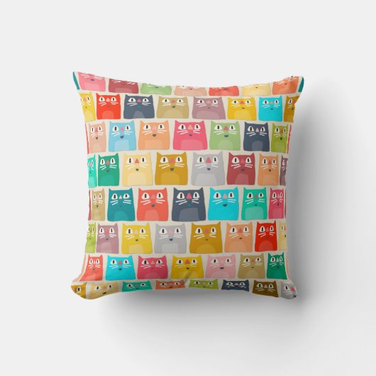 夏猫 クッション (正面)