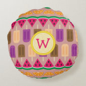 夏用スイーツ円枕 ラウンドクッション (裏面)