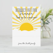 夏用先生カードホルダー 招待状 (スタンド正面)