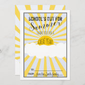 夏用先生ギフトカードホルダー 招待状 (正面/裏面)