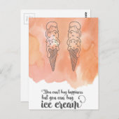 夏用引用文（アイスクリームファン用） ポストカード (正面/裏面)