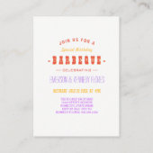 夏用BBQ夏用フローラ エンクロージャーカード (裏面)