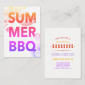 夏用BBQ夏用フローラ エンクロージャーカード (正面/裏面)