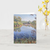 「夏穏やかな南国家」のメッセージカードのプリント カード (黄色い花)