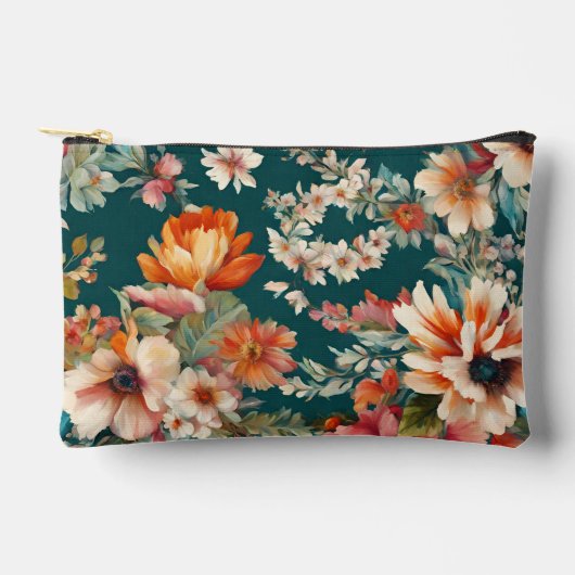 夏素晴らしのフローラ絵を描 アクセサリーポーチ (正面)