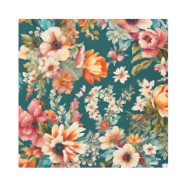 夏素晴らしのフローラ絵を描 メタルプリント