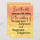 夏素朴のカジュアル結婚式 招待状 (正面/裏面)