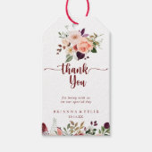夏素朴のフローラ結婚に感謝 ギフトタグ (正面)