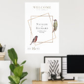 夏素朴の結婚迎え野鳥 ポスター (ホームオフィス)