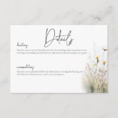 夏素朴野花詳細 エンクロージャーカード (正面)