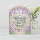 夏結婚の庭の藤のアーチ 招待状 (スタンド正面)