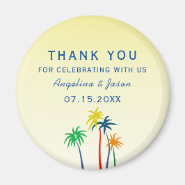 夏結婚の感謝 マグネット