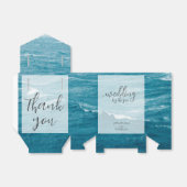 夏結婚の波の海の青いグラデーション海 フェイバーボックス (折り畳みなし)