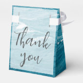 夏結婚の波の海の青いグラデーション海 フェイバーボックス (裏面サイド)