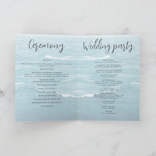 夏結婚の波の海の青いグラデーション海 プログラム (内部)