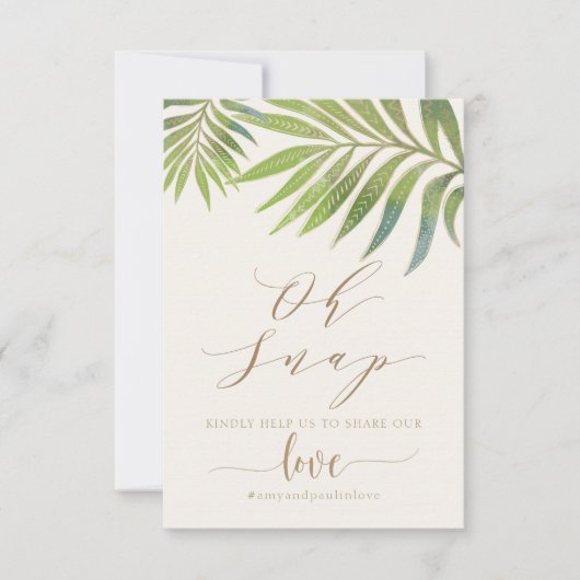 夏結婚のSNSカード (正面)