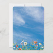 夏結婚空の野草 招待状 (裏面)