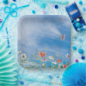 夏縁ど空の野草 ペーパープレート (パーティー)