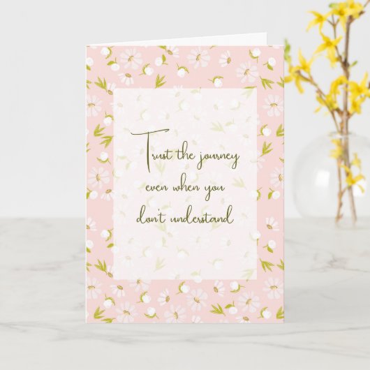 夏考えの花 カード (黄色い花)