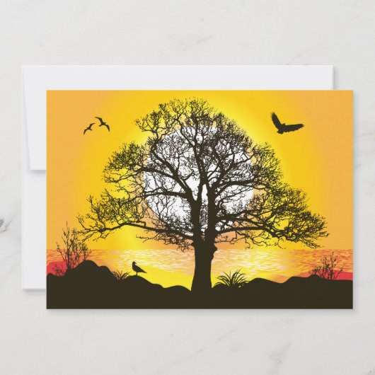 夏至のお祝い 招待状 (裏面)