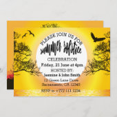 夏至のお祝い 招待状 (正面/裏面)