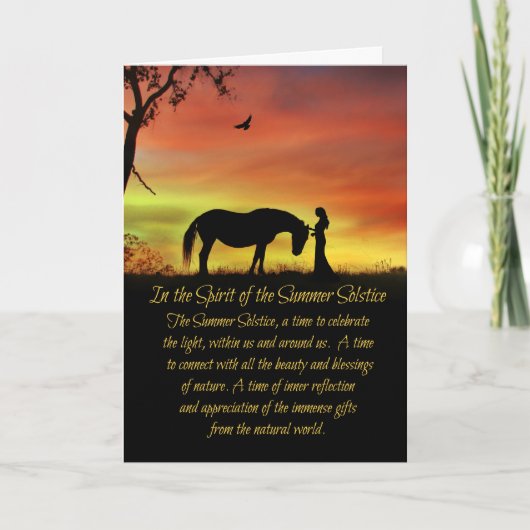 夏至のイブ・リサの夏の太陽の節句 カード (正面)