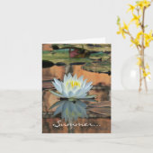 夏至のスイレンカード カード (黄色い花)