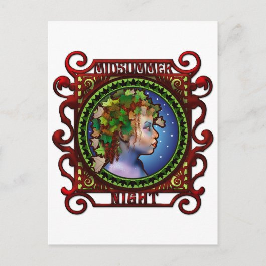 夏至の夜のはがき ポストカード (正面)