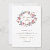 夏至の庭のリースへの招待 招待状 (正面)