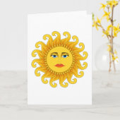 夏至 カード (黄色い花)