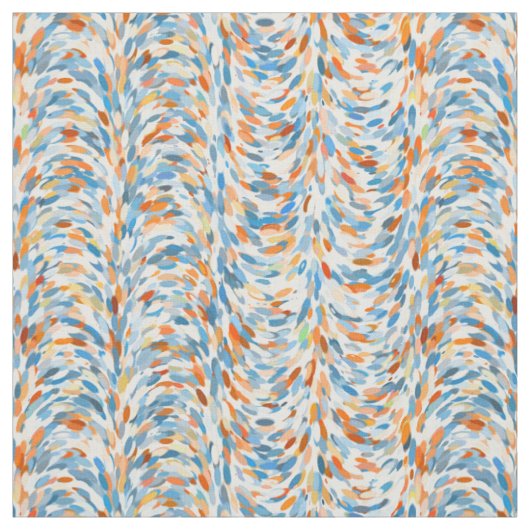 夏色アートの絵を描(ばちゃばちゃ)跳ねるパターン ファブリック (見本)