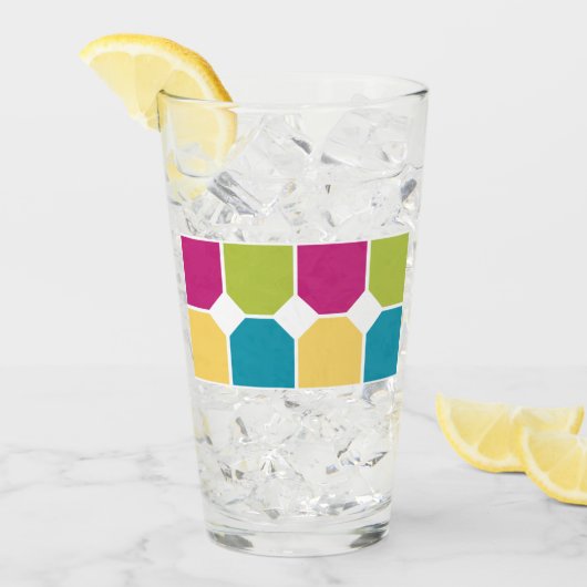 夏色四半円点オプション文字 タンブラーグラス (アイス正面)