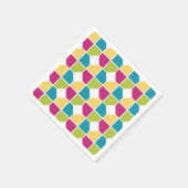 夏色 |幾何学的パターン スタンダードカクテルナプキン (角)