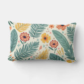 夏花形枕 ランバークッション (裏面)