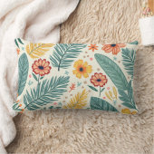 夏花形枕 ランバークッション (ブランケット)