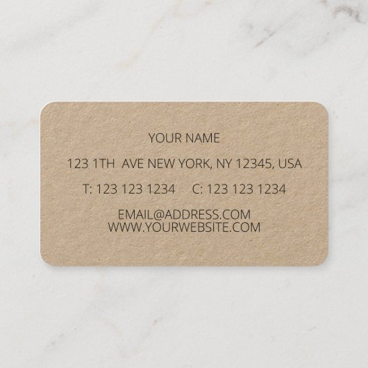 夏花水彩 名刺 (裏面)