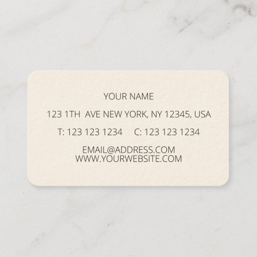 夏花水彩 名刺 (裏面)