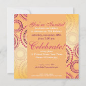 夏花火大会パーティー誕生日招待状 招待状 (裏面)