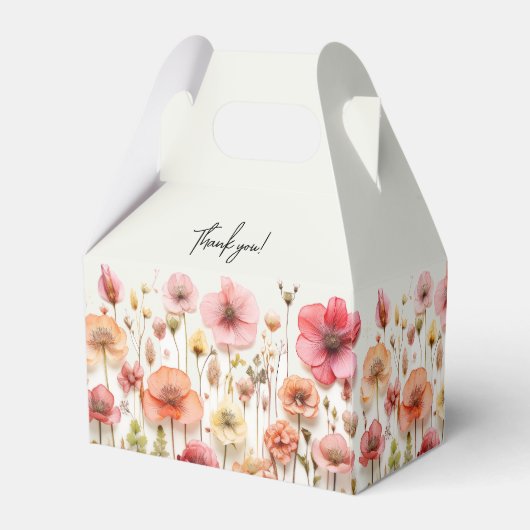 夏花赤ちゃんシャワーお願いボックス フェイバーボックス (裏面サイド)