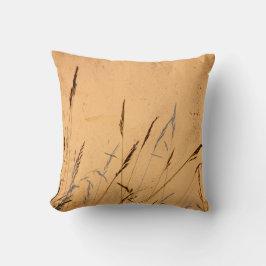 夏草と影はがきポスターアクリル クッション