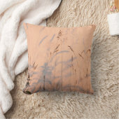 夏草と影はがきポスターアクリル クッション (ブランケット)