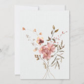 夏草花結婚式招待状 招待状 (裏面)