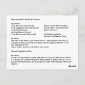 夏蒸し野菜レシピ ポストカード (裏面)