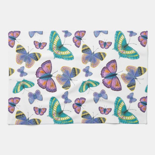 夏蝶 キッチンタオル (横)