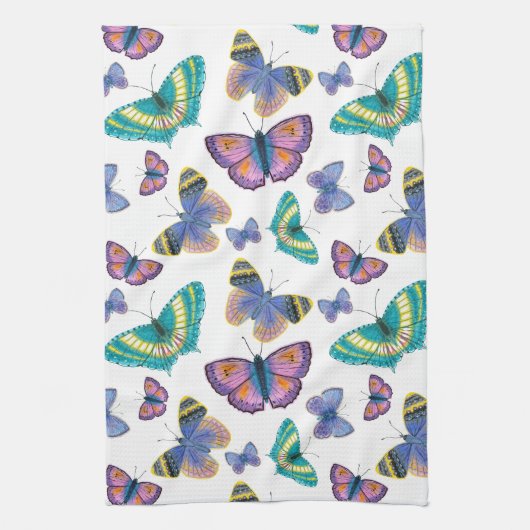 夏蝶 キッチンタオル (縦)