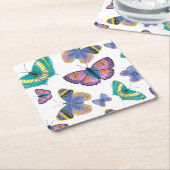 夏蝶 スクエアペーパーコースター (アングル)