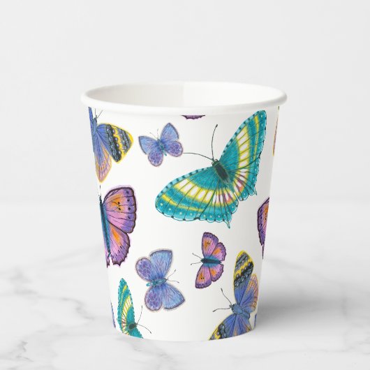 夏蝶 紙コップ (左)