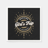 夏警告休みの女子旅行 スタンダードカクテルナプキン (正面)