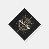 夏警告休みの女子旅行 スタンダードカクテルナプキン (角)