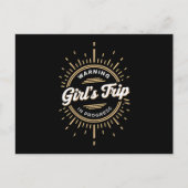 夏警告休みの女子旅行 ポストカード (正面)